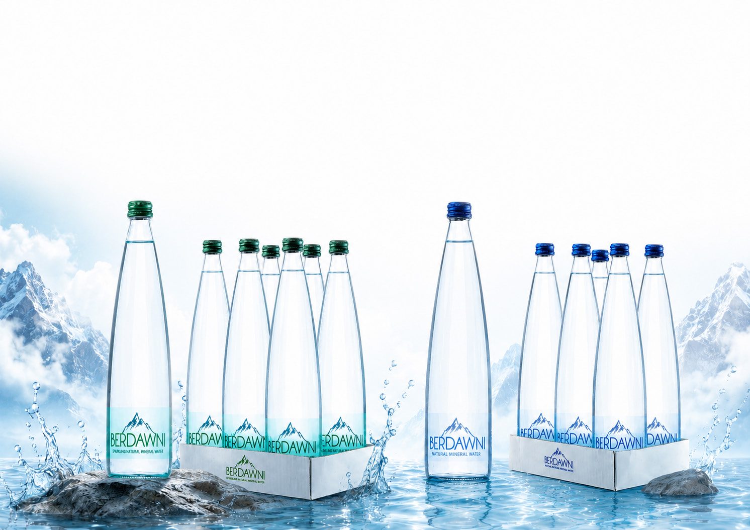 Berdawni glass bottles 330ml