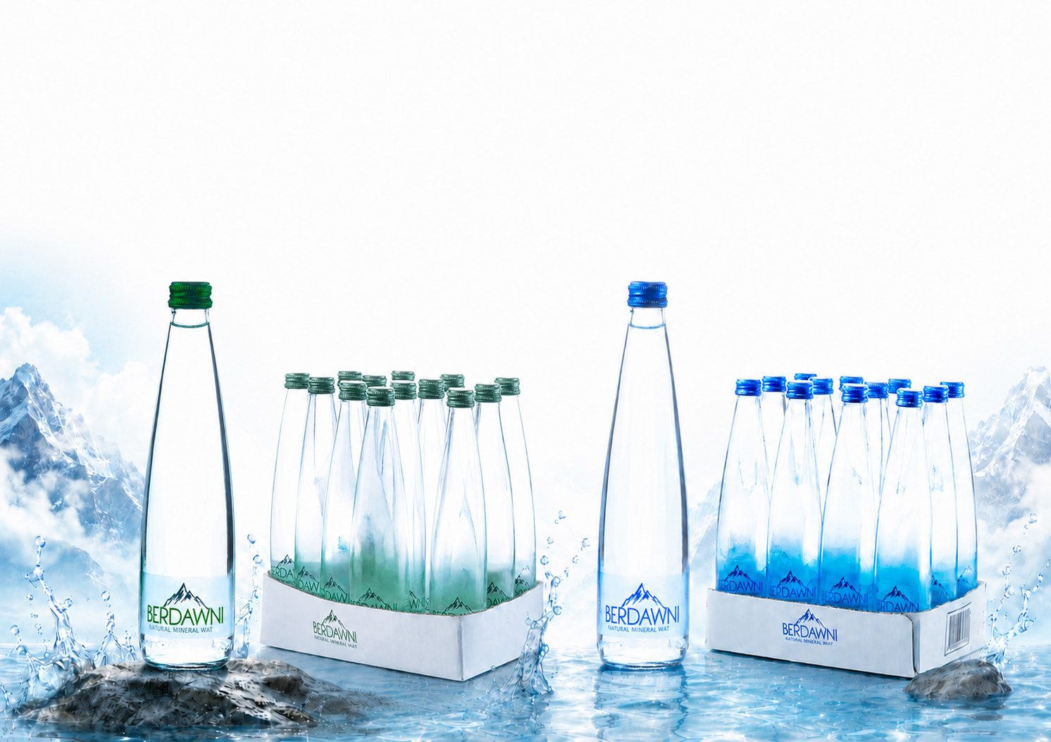 Berdawni plastic bottles 330ml, 500ml, 1.5L
